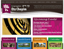 Tablet Screenshot of congregationetzchayim.ca